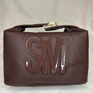 Chocolate Brown SM Logo Top-Handle crossbody Bag